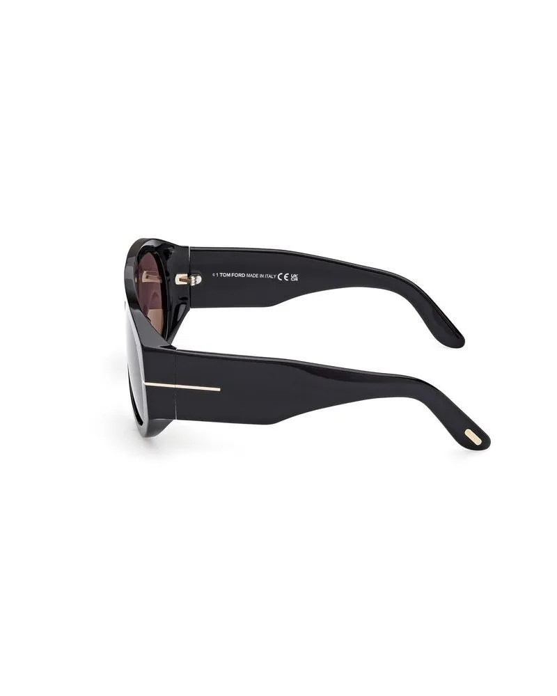Tom Ford Unisex Sunglasses Grey-Black Black