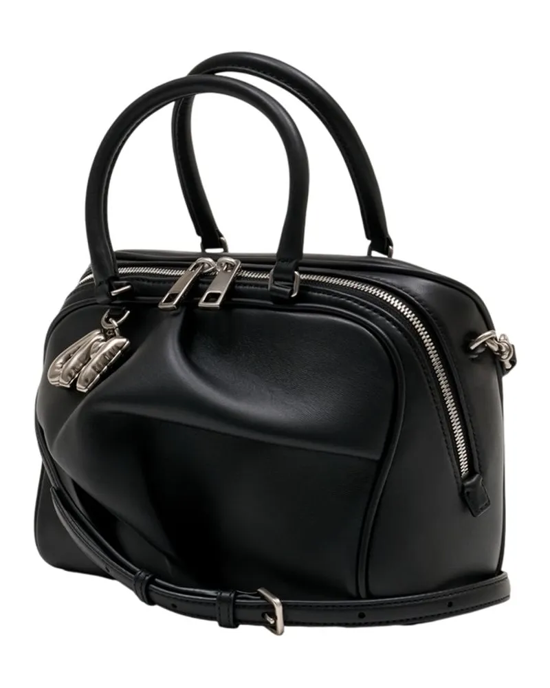 Marc Jacobs Women's The Small Bauletto Purse -  Leather Black Lambskin Bags Handbags-Purses Black