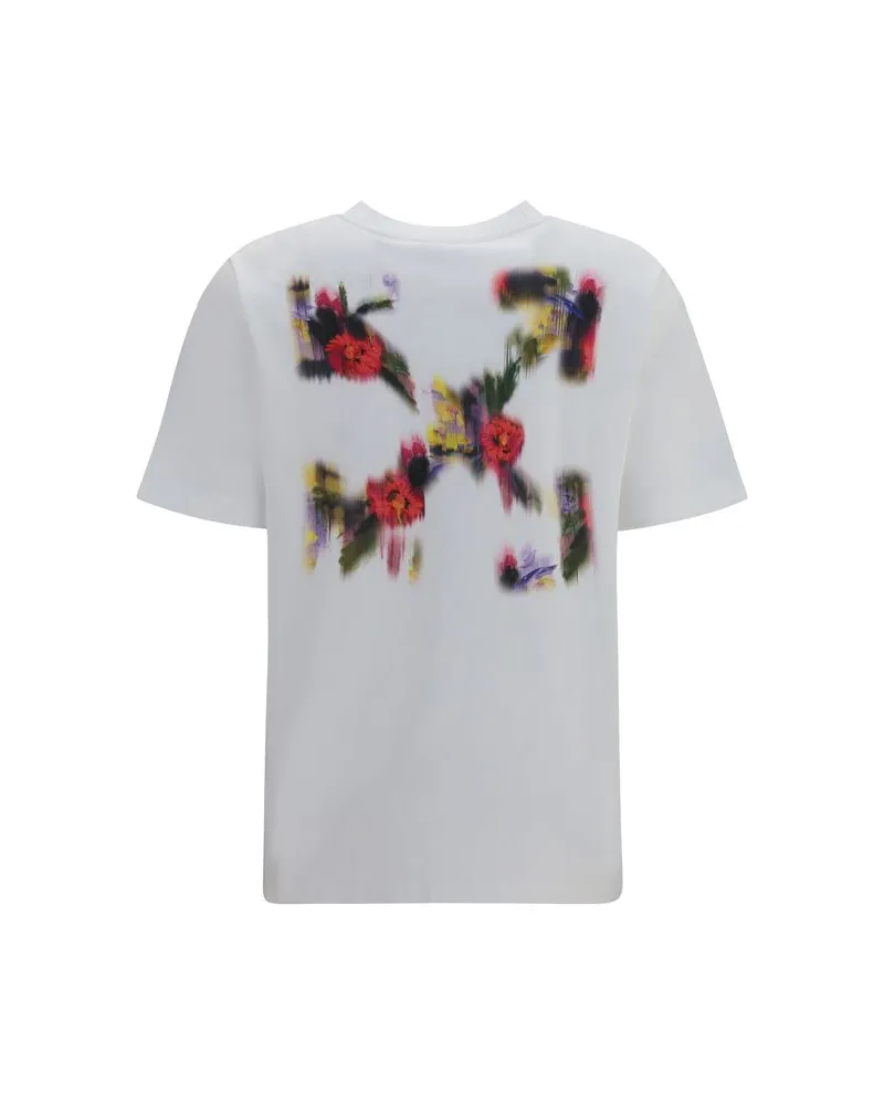OFF-WHITE Women's White Cotton T-Shirt White