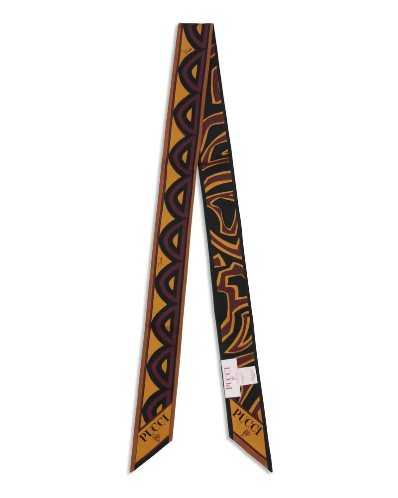 Emilio Pucci Silk Twill Scarf — Gold Gold