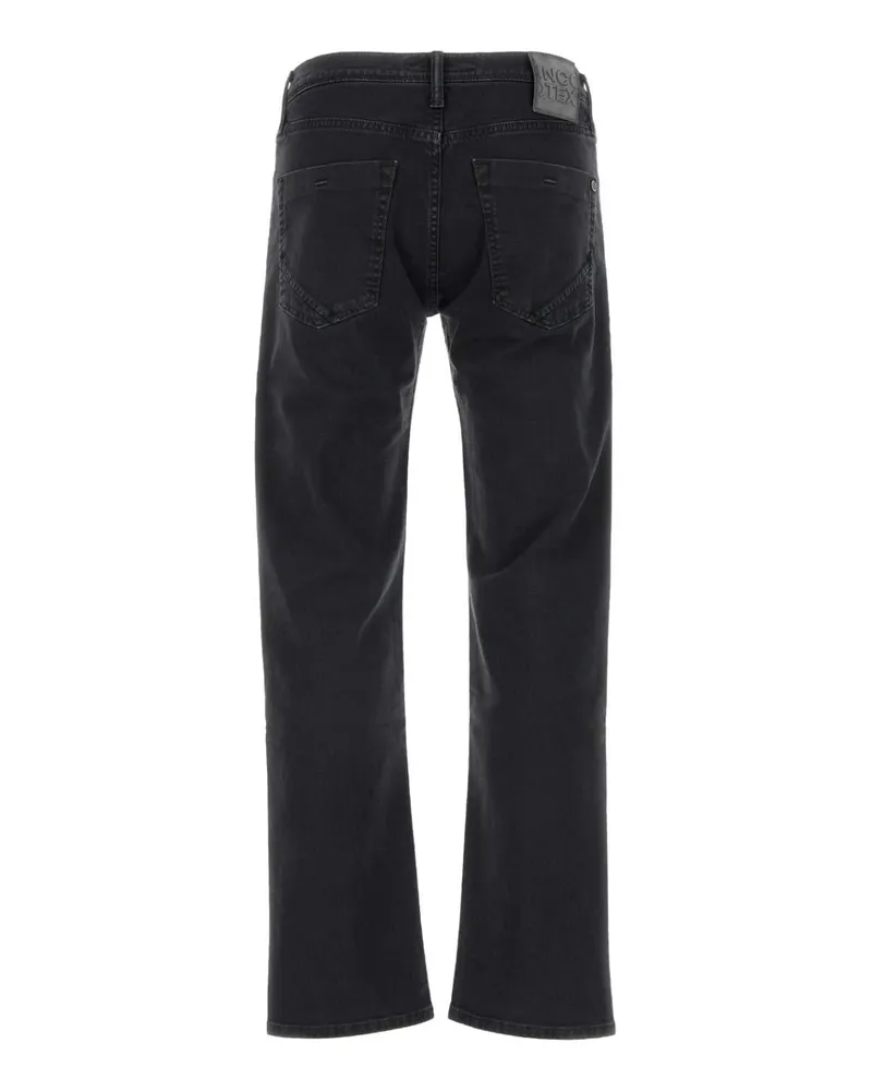 Incotex Men's Black Stretch Denim Jeans Nero Exterior: Cotton Elastane Black