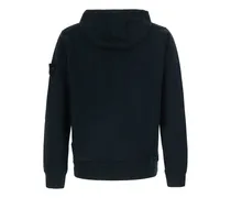 Zip-Up Tech Fabric Sweatshirt — Blue