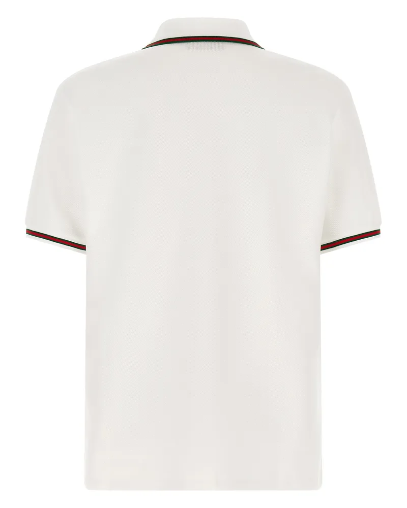 Gucci Men's White Cotton Polo Shirt White