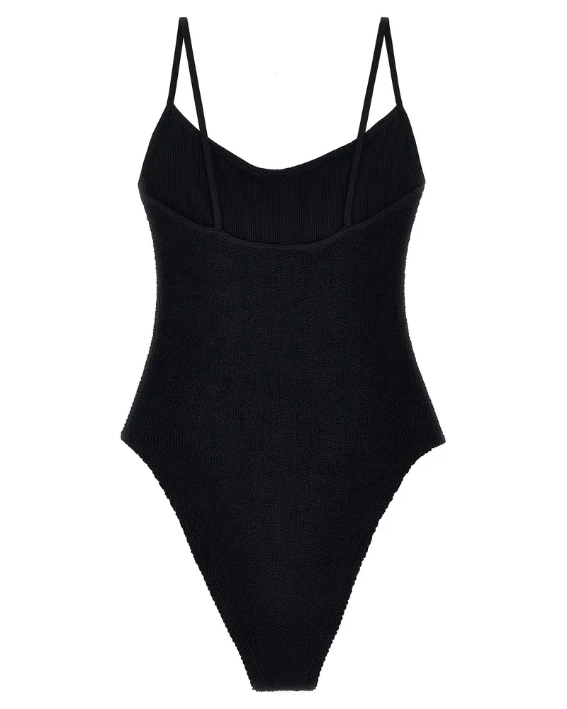 Hunza G Pamela One-Piece Swimsuit — Black Black