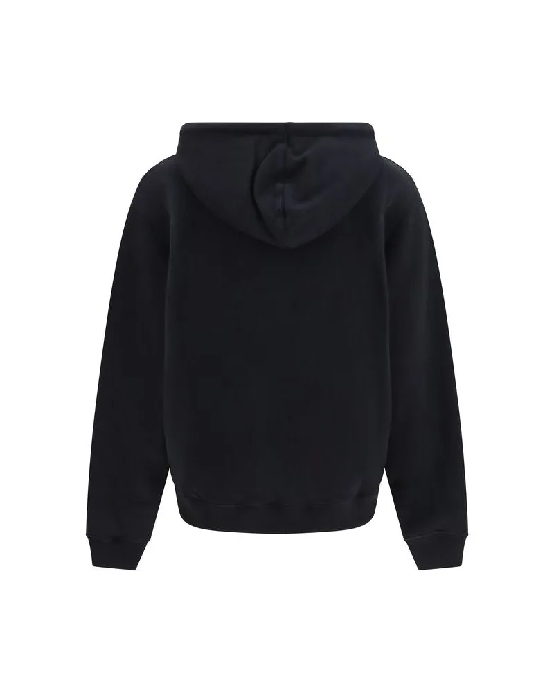 OFF-WHITE Question Everything Embroidered Hoodie — Black Black