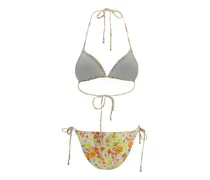 Women's Solstice Bikini Lemon Multi Floral Polyamide; Elastane Swimwear Sea Clothing