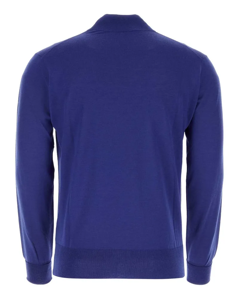 PT TORINO Men's Electric Blue Wool Sweater 0345 Exterior: Virgin Maglieria Blue