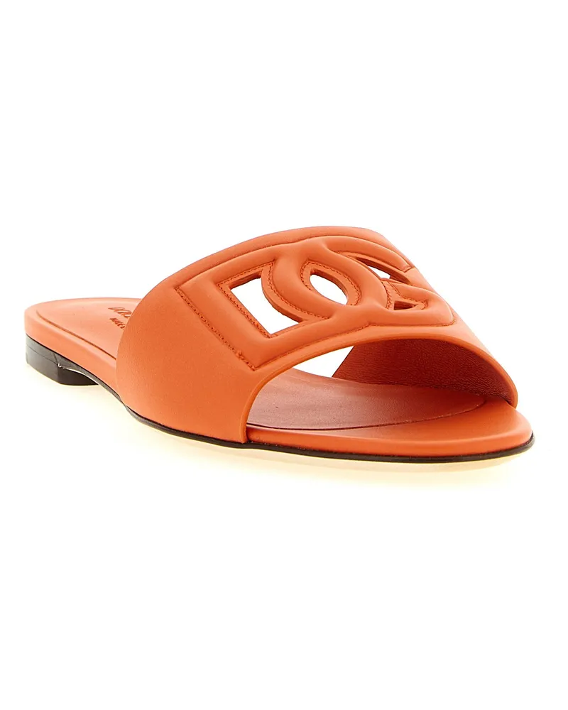 Dolce & Gabbana Bianca Slide — Orange Orange