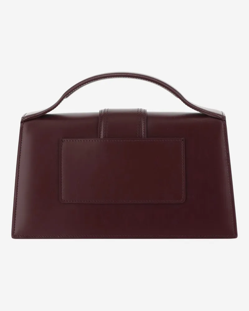 Jacquemus Women's Shoulder Bag Le Bambino Leather Bordeaux Bordeaux