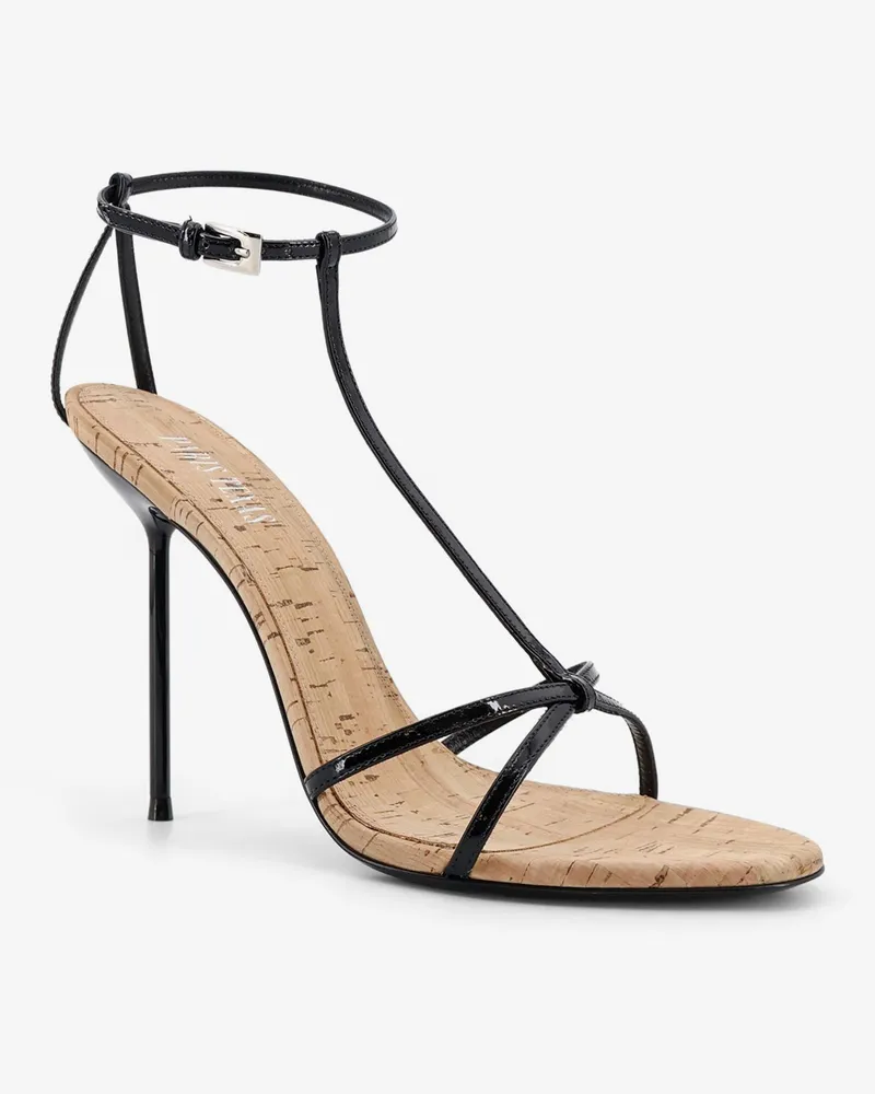 Paris Texas Women's Sandals Lidia Black Leather-Cork Leather/cork Black