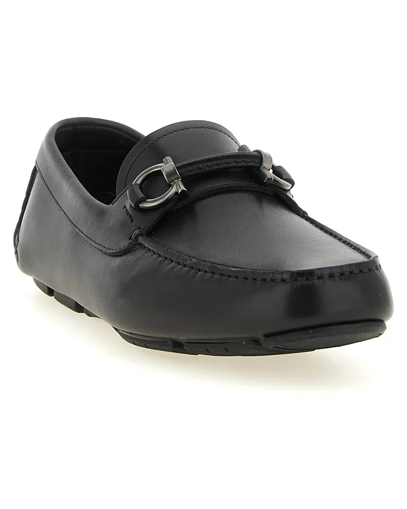 Ferragamo Sunday Driver Loafer — Black Black