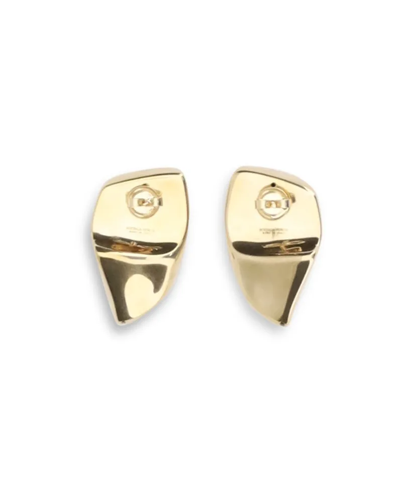 Bottega Veneta Women's Earrings Geometric Gold-Finished Silver Yellow Gold Gold