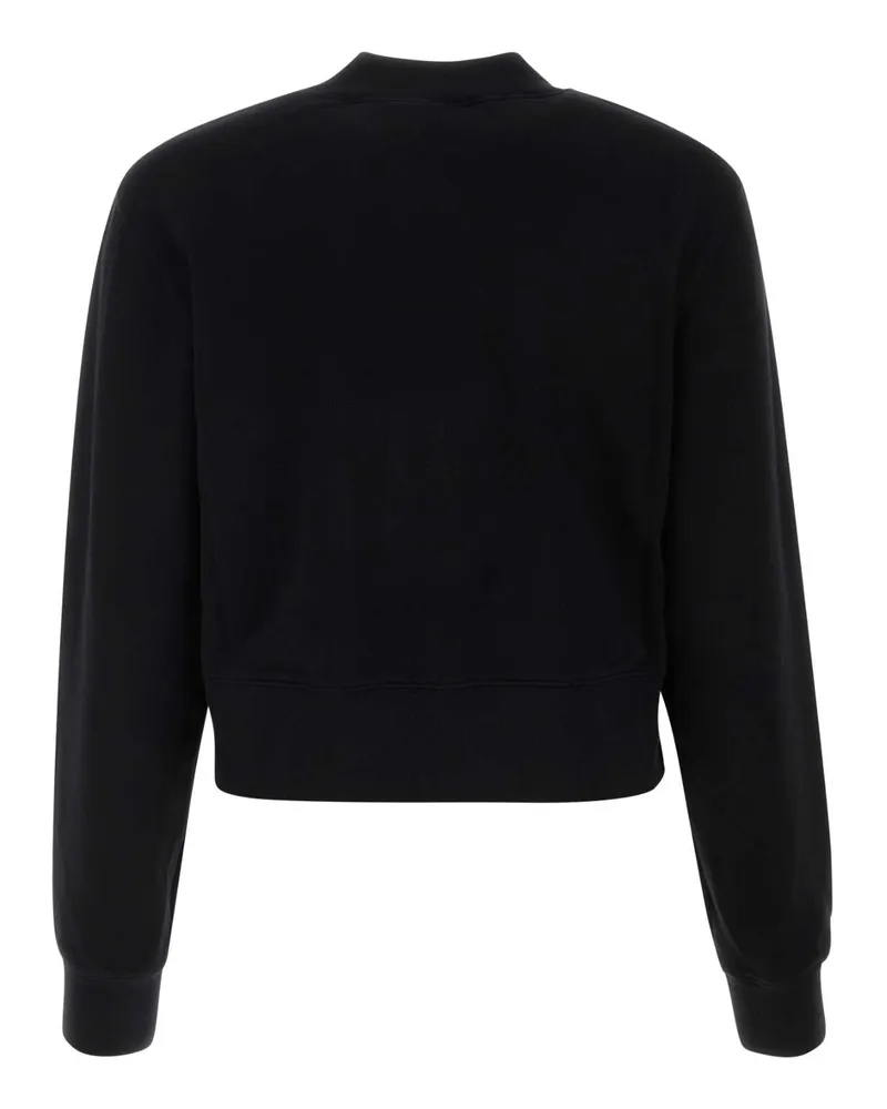 Palm Angels Pwba016r24fle001 1010 Blackblack Exterior: Cotton Felpe Sweater Black