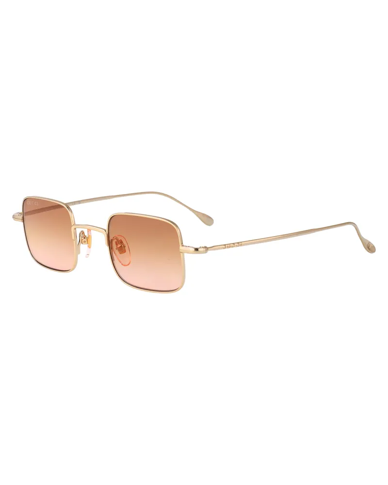Gucci Unisex Sunglasses Gg1813s Gold-Orange Metal Gold-Gold-Orange Gold/gold/orange Gold