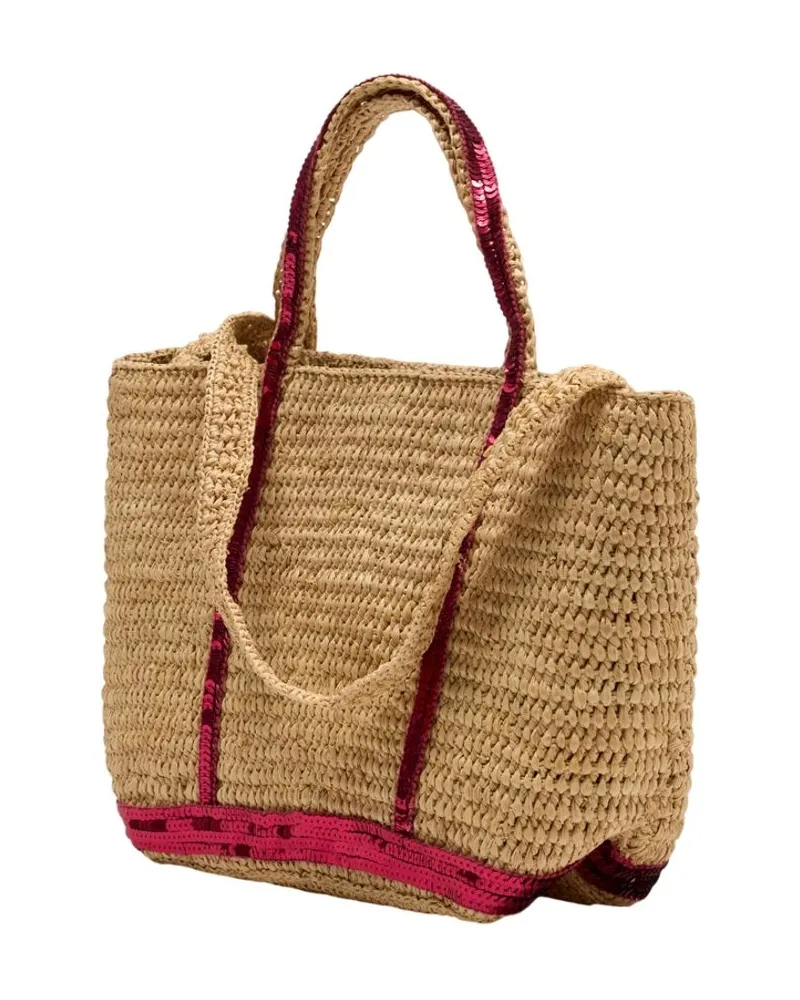 Vanessa Bruno Women's S Shopper Bag -  Raffia Multicolor Totes-Shopping-Bags Beige