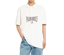 Men's White Cotton Polo Shirt