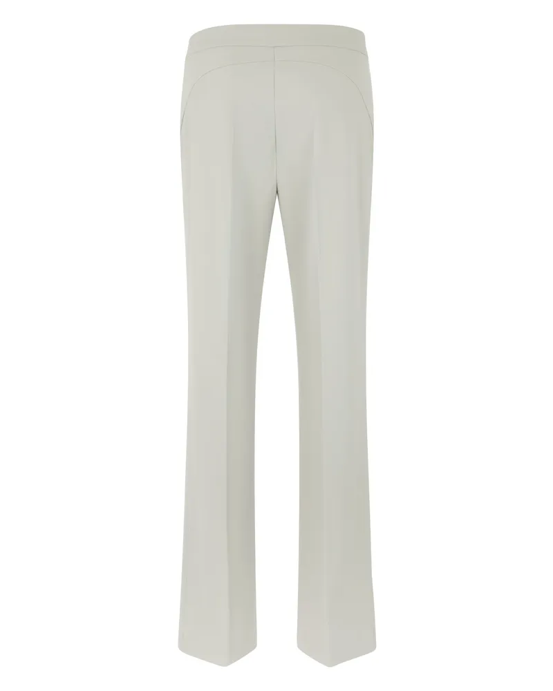 Pinko Women's Viscose Trousers With Buttons Dove Grey Flared Gray