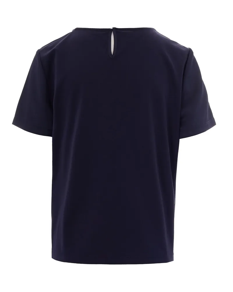 Max Mara Women T-Shirt Satin Blue Polyester T-Shirts & Jerseys Blue