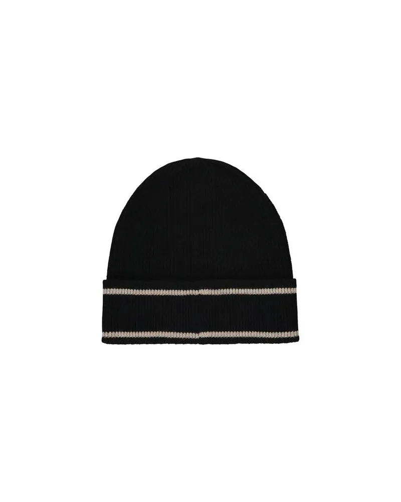 Balmain Women's Black Merino Wool Beanie Accessory Black