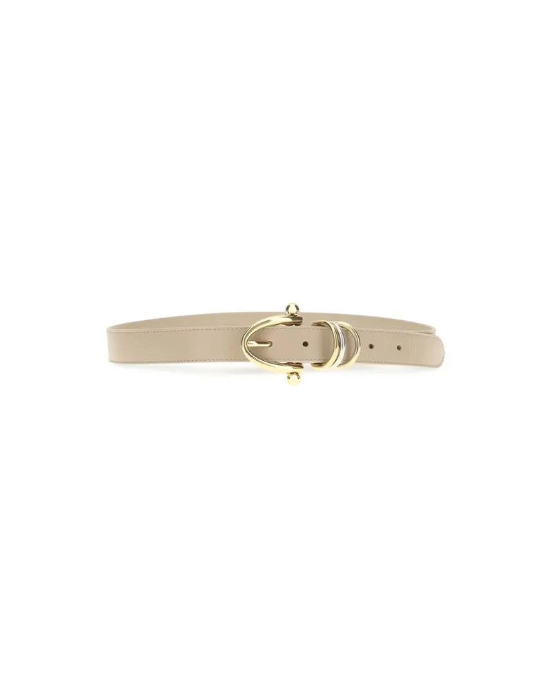 Chloé Women's Beige Calf Leather Bos Taurus Bracelet Beige