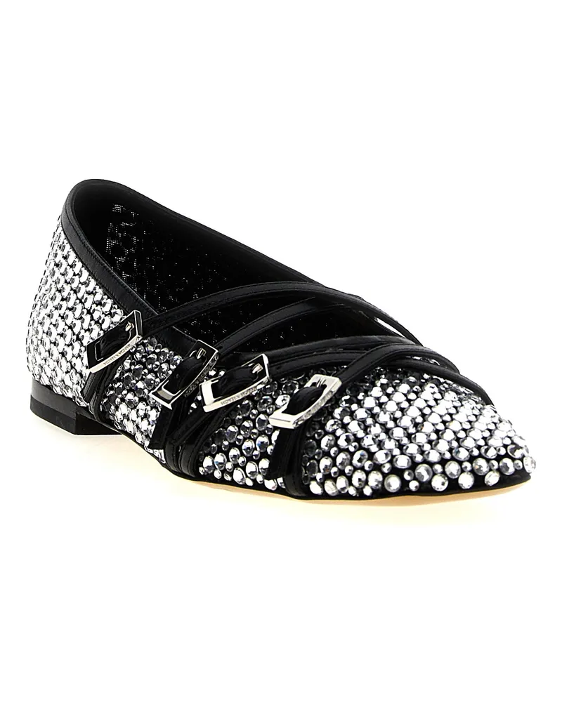 Mach & Mach Women's Black Polyamide Ballet Flats Black