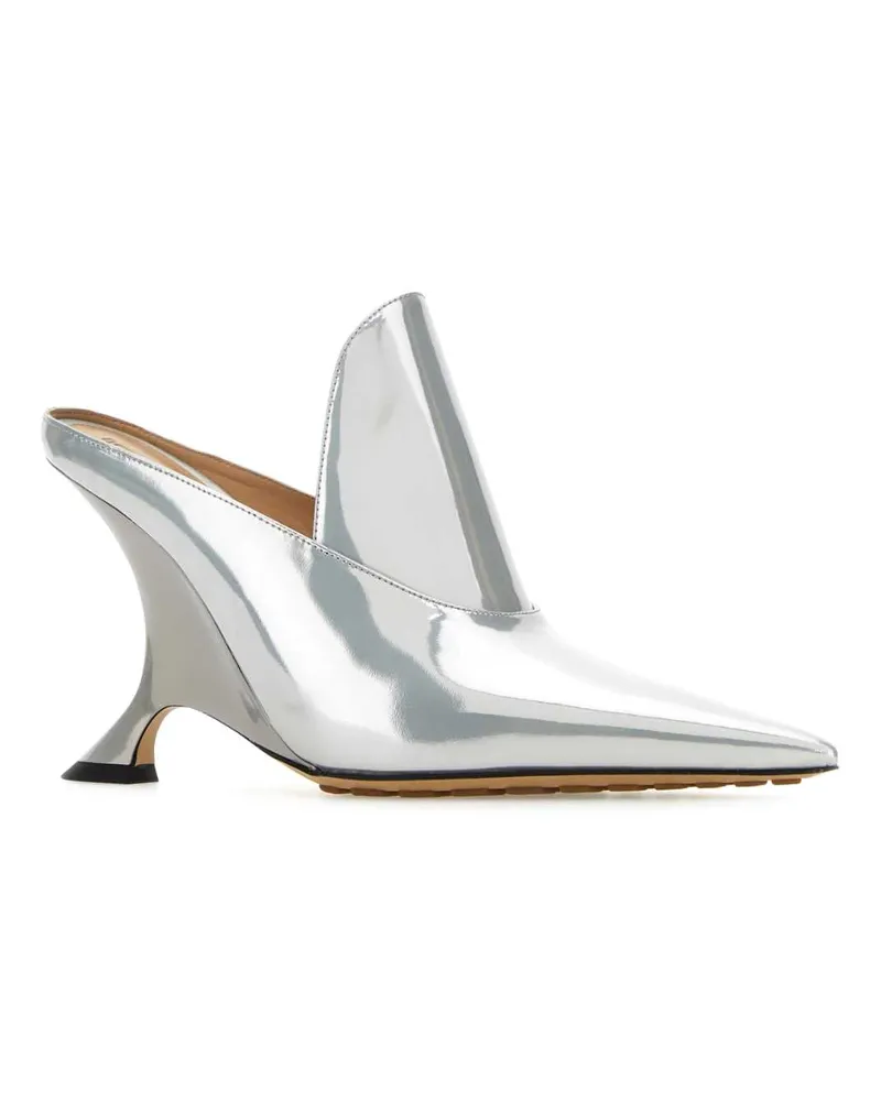 Bottega Veneta Tacco Mule — Silver Silver