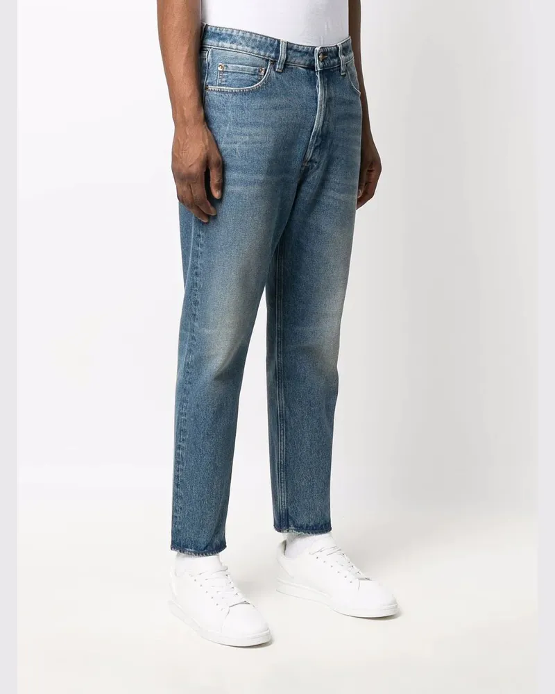Golden Goose Women's Low-Rise Straight-Leg Jeans Aw25 M Blue