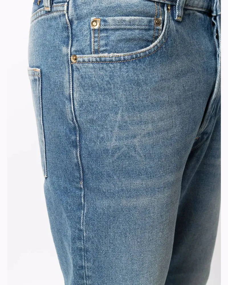 Golden Goose Women's Low-Rise Straight-Leg Jeans Aw25 M Blue