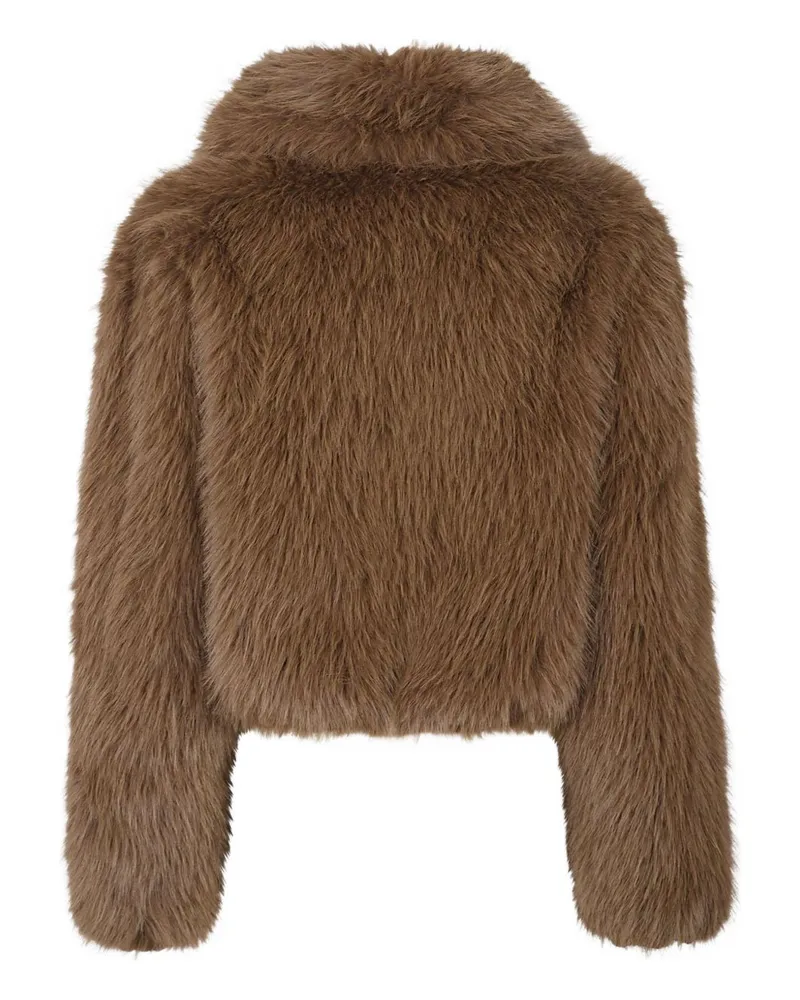 032c Faux Fur Jacket — Camel Camel
