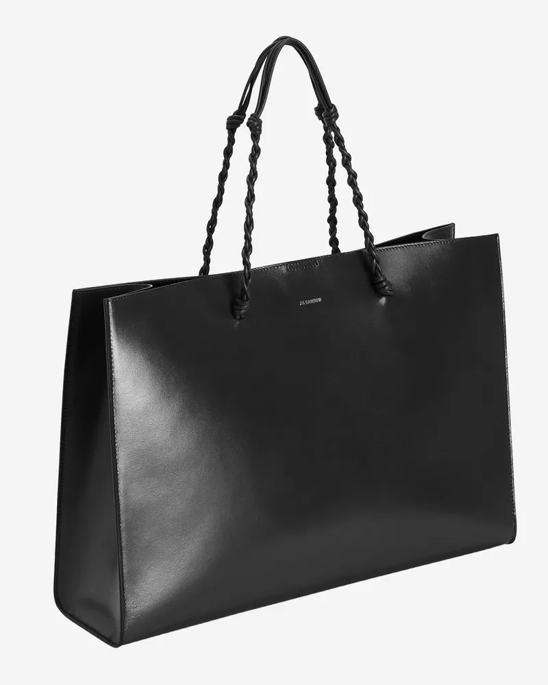 Jil Sander Women's Leather Tote Bag Black Shoulder Black