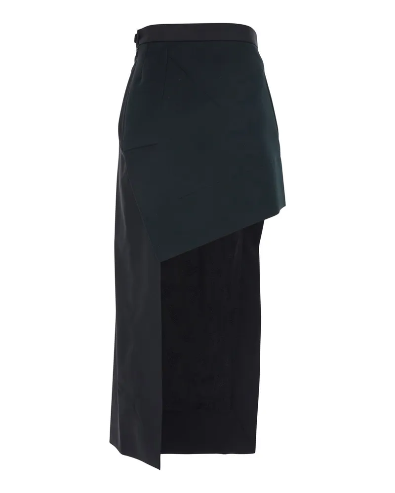 Vivienne Westwood Asymmetrical Wool Skirt — Black Black