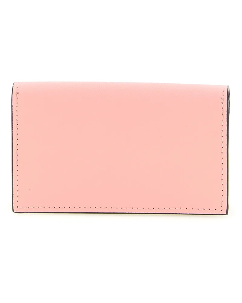 Marni Women's Multicolor Calfskin Cardholder Accessory Pink