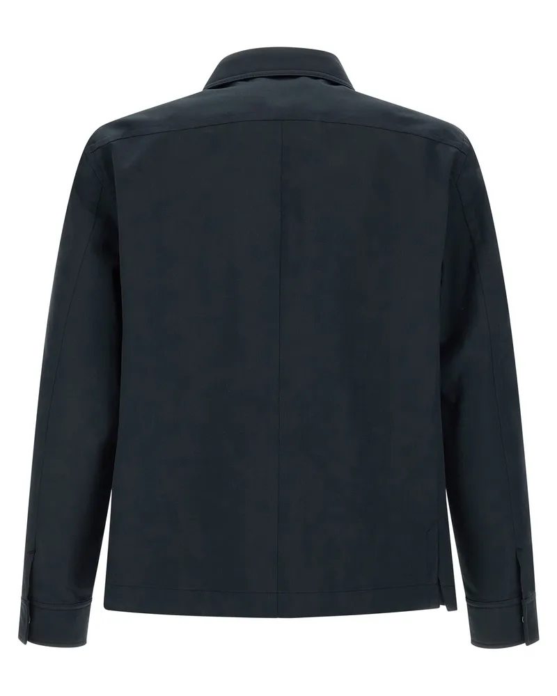 Tom Ford Men's Blue Cotton Blouse Blue