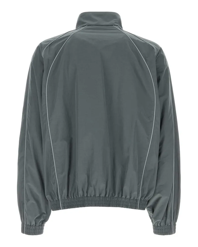 Balenciaga Men's Dark Grey Cotton And Nylon Jacket Elephant Giacche E Gilet Gray