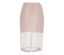 Semi-Transparent Silk Skirt — Pink