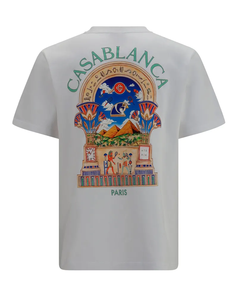 Casablanca Paris Egyptian T-Shirt — White 