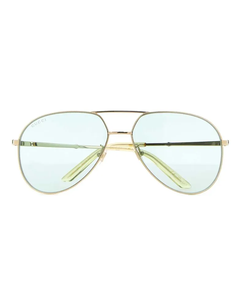Gucci Men's Gold Metal Sunglasses 8070 Occhiali Da Sole Gold