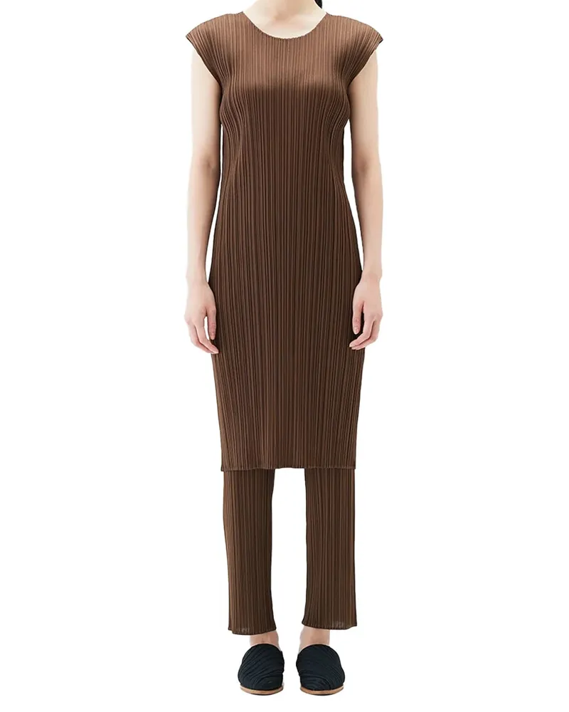 Issey Miyake Dress — Brown Brown