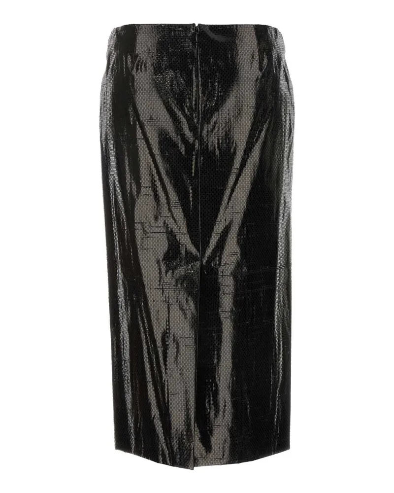 Alexander McQueen Women's Black Canvas Skirt Gonne Black