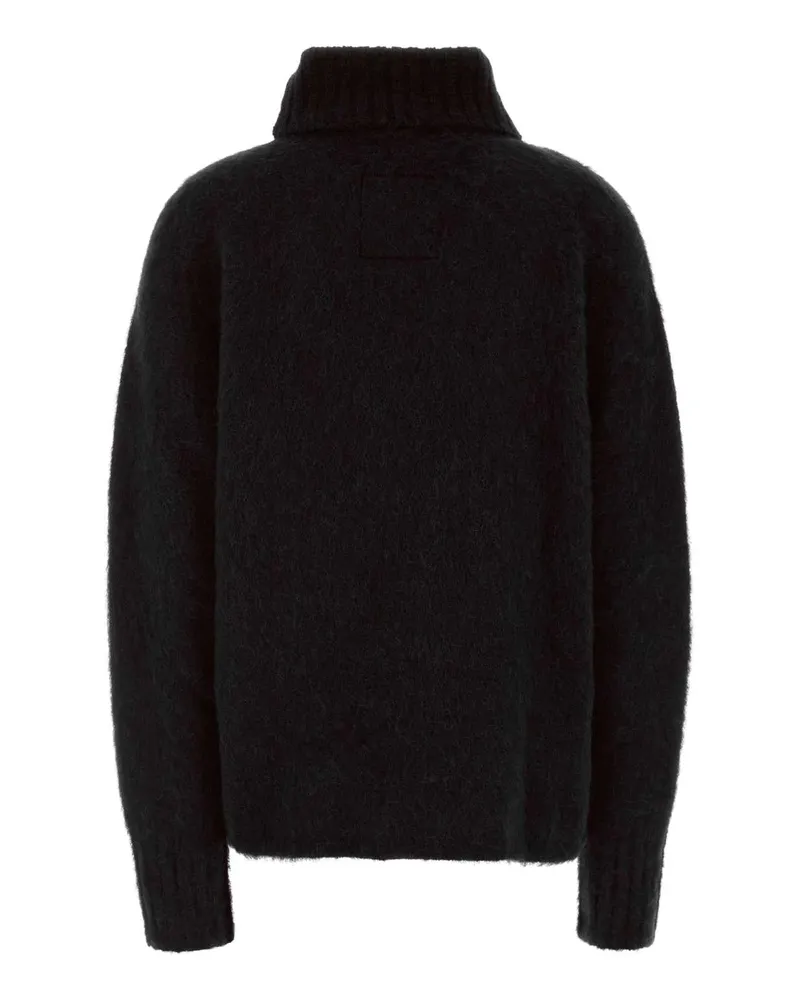 Uma Wang Women's Black Stretch Alpaca Blend Sweater Maglie Black