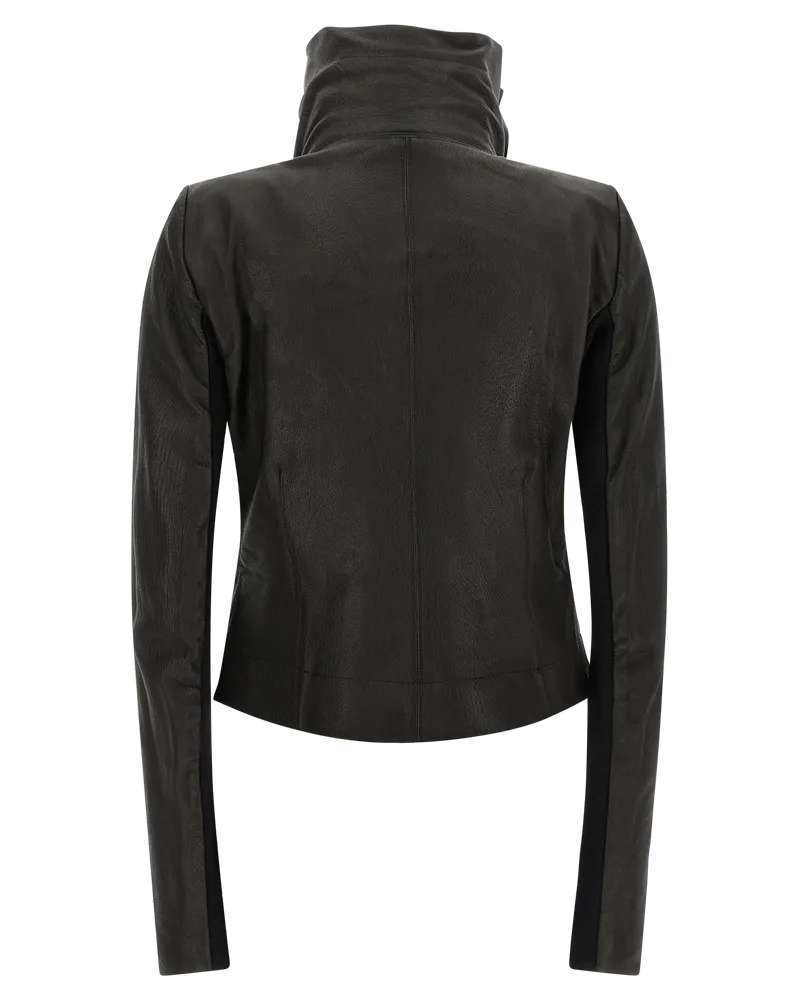 Rick Owens Women's Black Lamb Leather Jacket Clothing Black