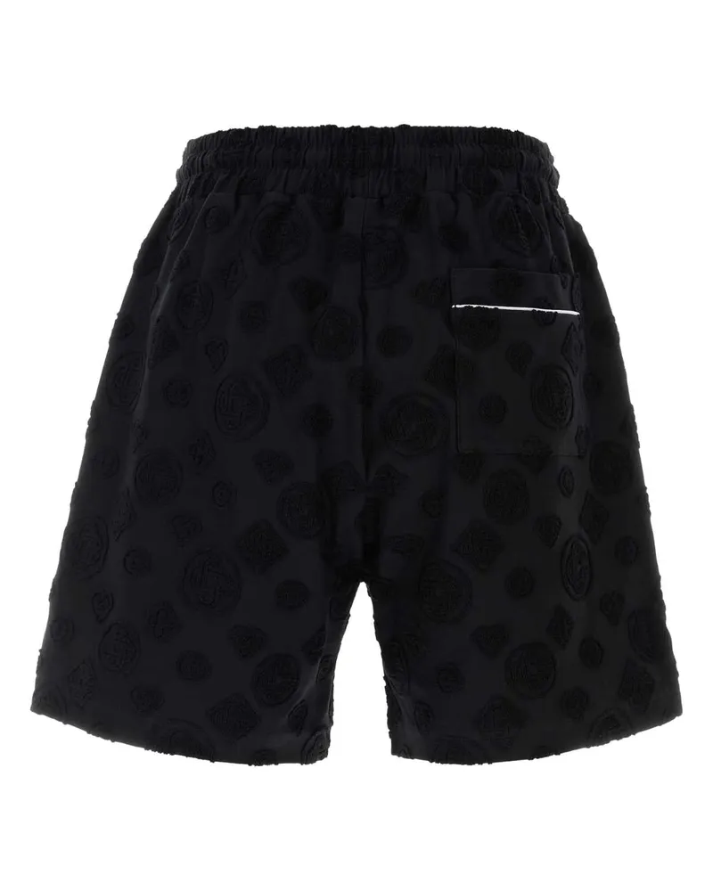 Casablanca Paris Men's Black Cotton Blend Bermuda Shorts Black