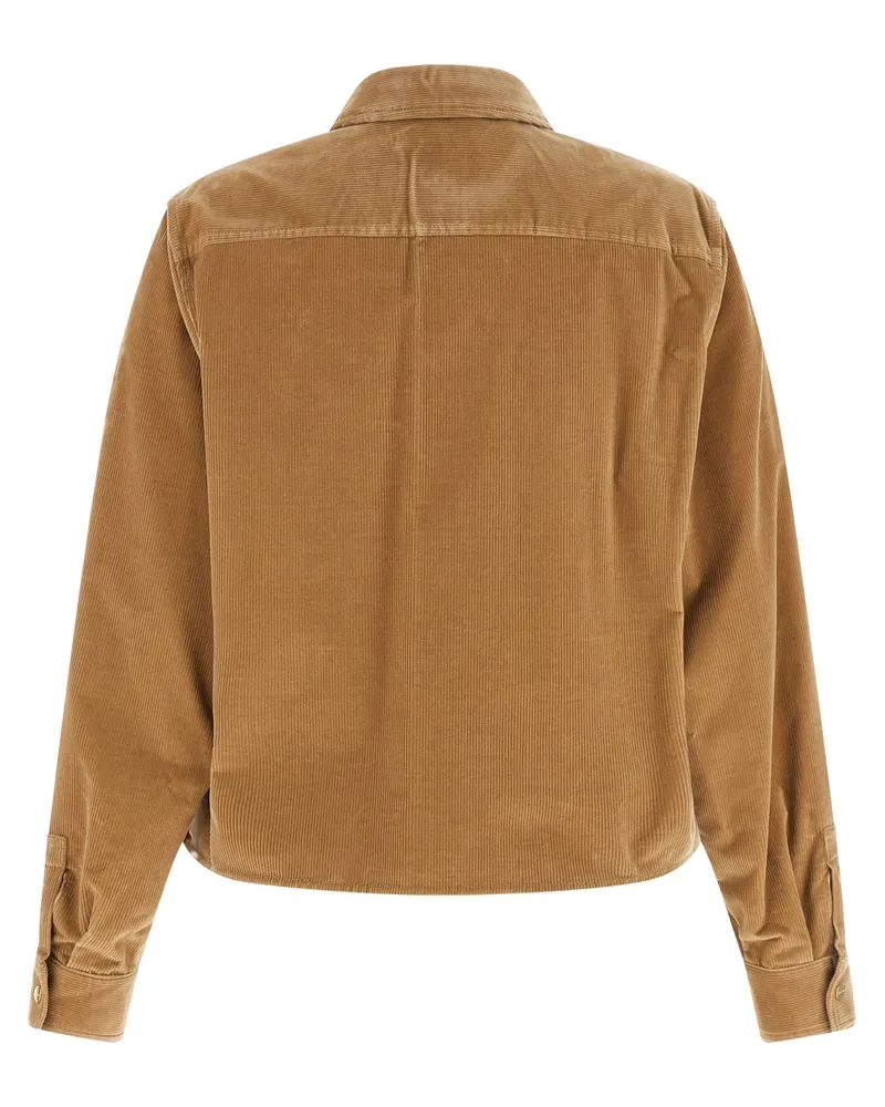 Max Mara Women's Beige Cotton Denim Jacket Clothing Beige