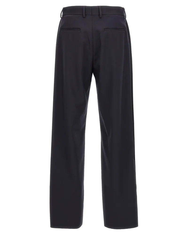 Fendi Men's Blue Polyester Casual Pants Blue