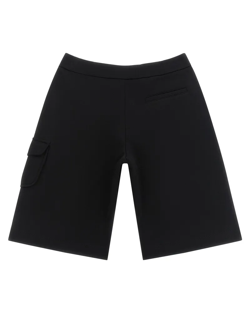 Moncler Cargo Bermuda Shorts — Black Black