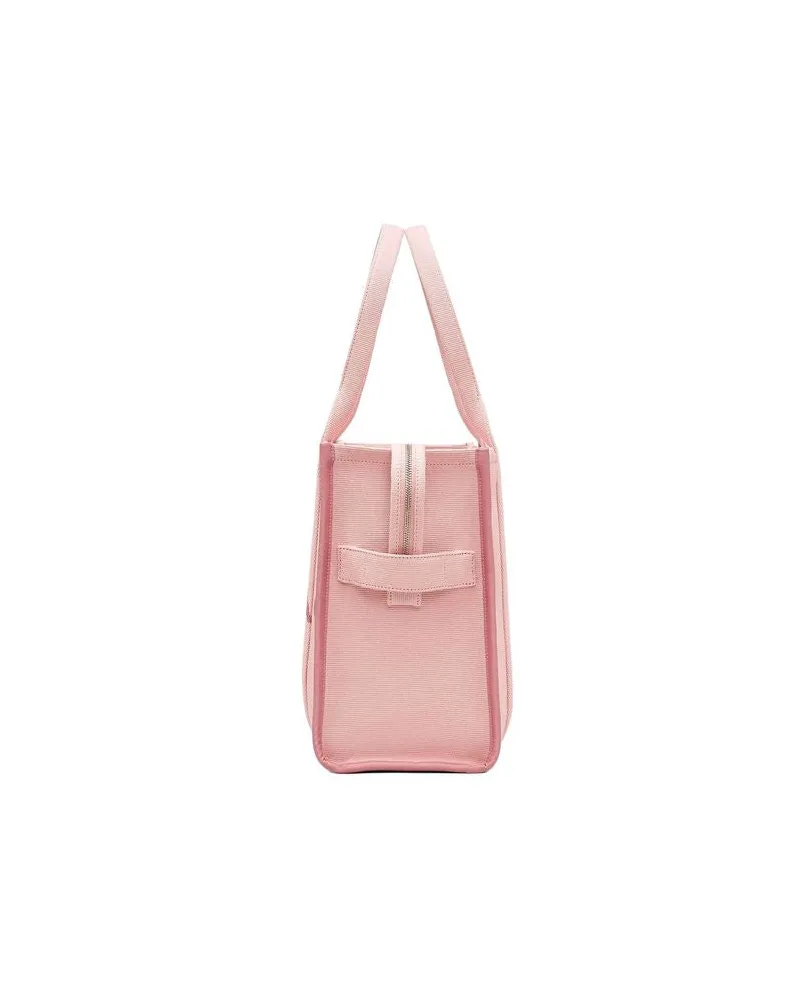 Marc Jacobs Woven Jacquard Logo Tote Bag — Pink Pink