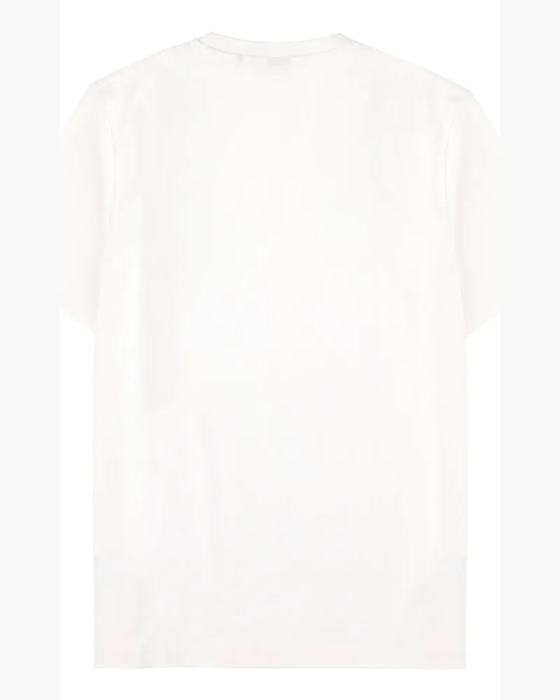 HUGO BOSS Logo-Print Cotton T-Shirt — White White