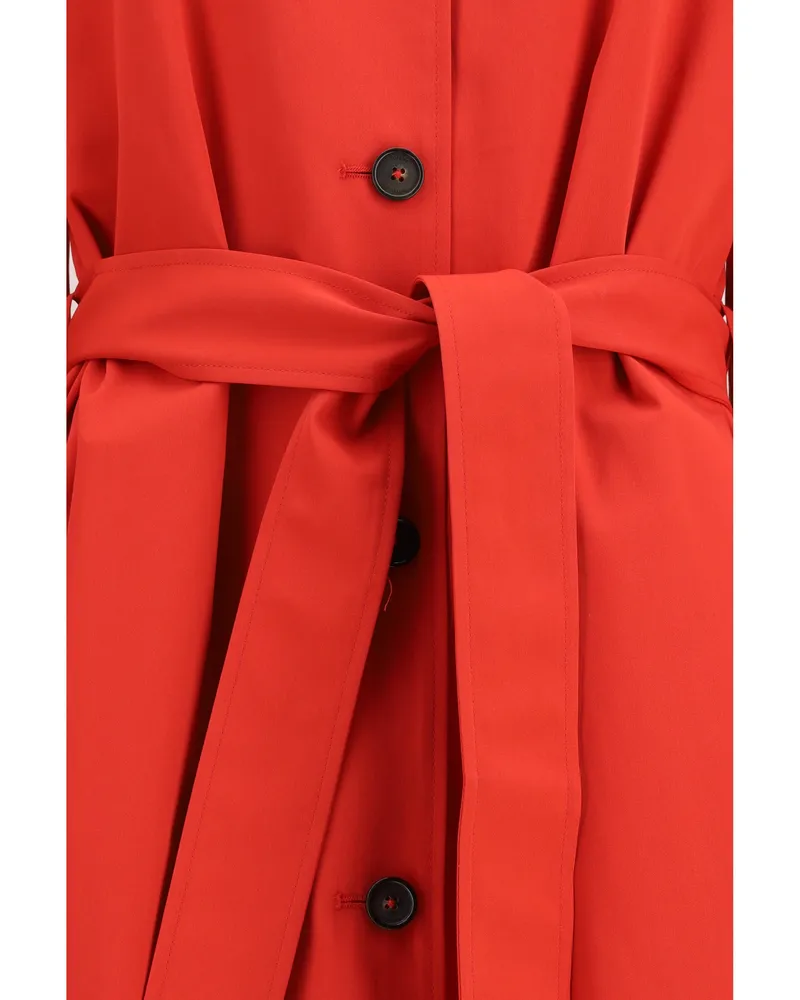 Totême Women's Trench Coat Light Spring Poppy Cotton Red