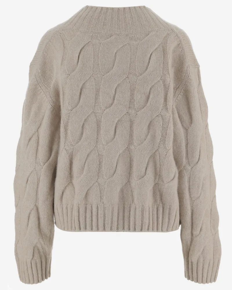 ALLUDE Women's Beige Cashmere And Silk Sweater Beige