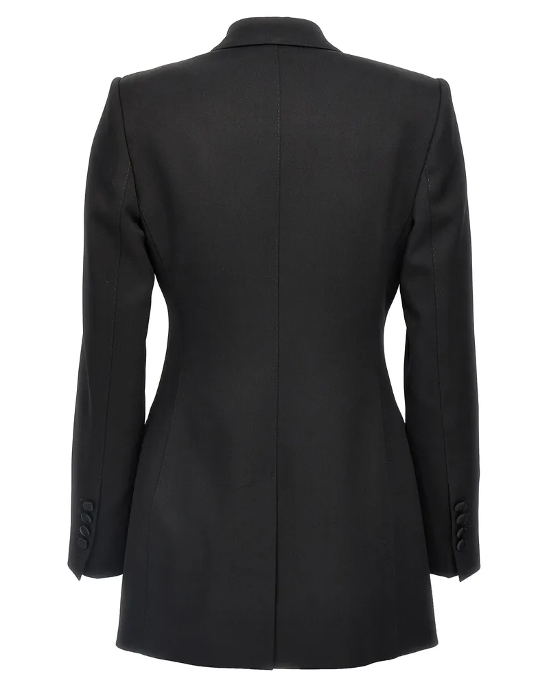 Dolce & Gabbana Women's Black Virgin Wool Blazer Clothing Black